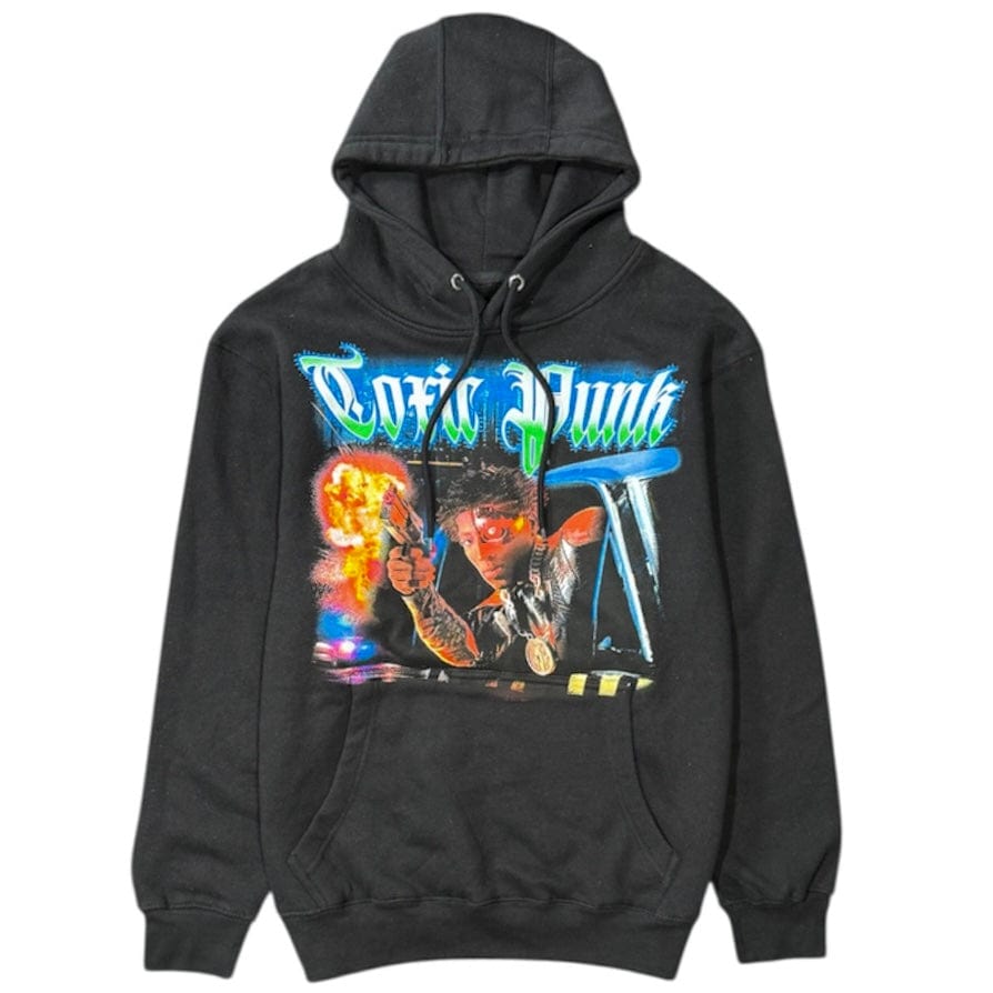 Never Broke Again Goth Punk Hoodie (Black)