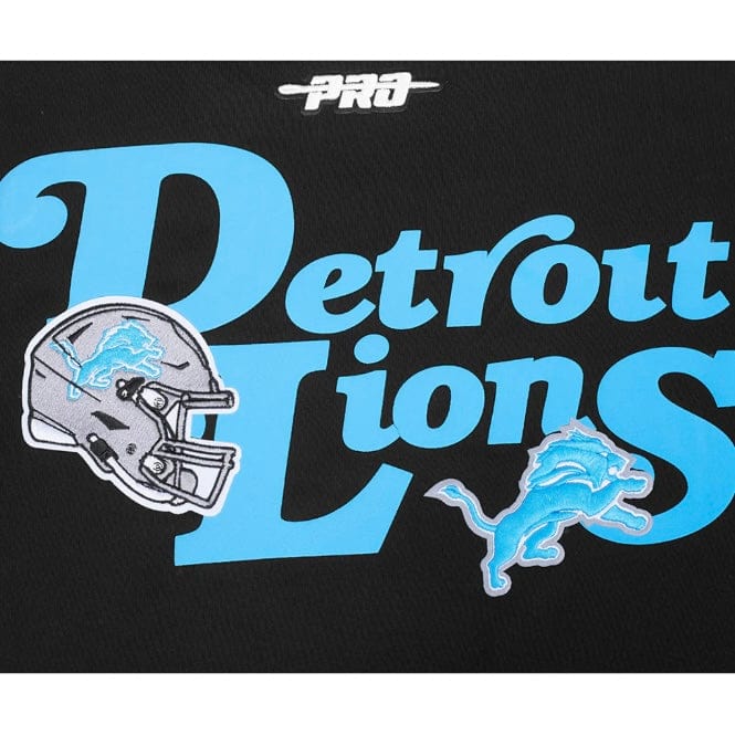 Pro Standard NFL Detroit Lions Souvenir Fleece Pullover Hoodie (Black)