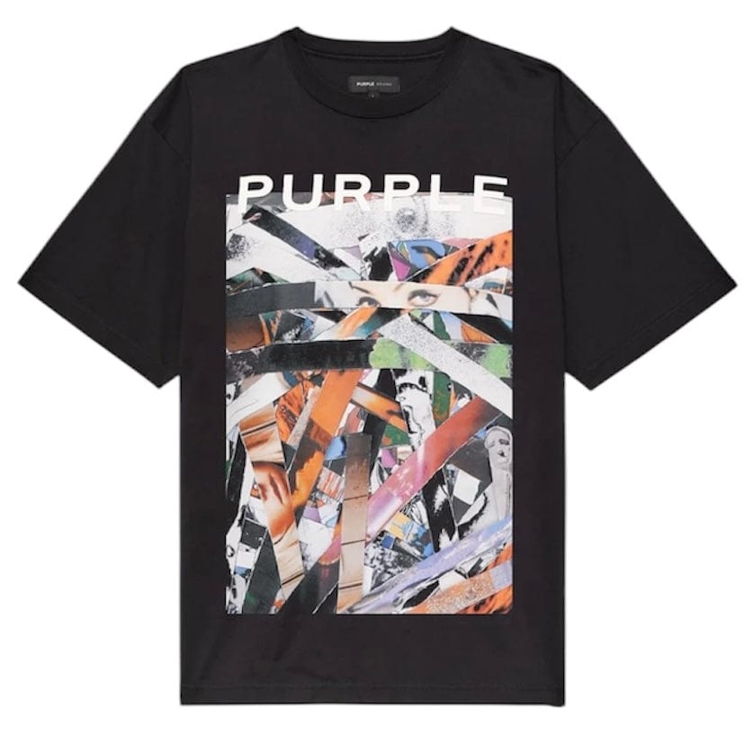 Purple Brand Scraps Tee (Black Beauty) P109-CBSC225
