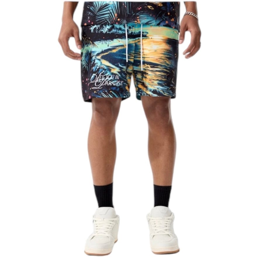 Jordan Craig Retro Wanderlust Party Short & Shirt Set (Sunset) 2060-2060S