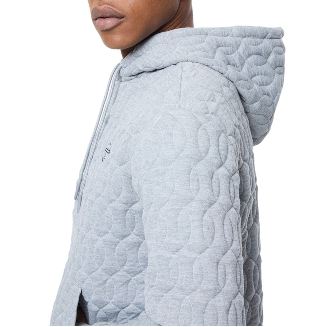 Sergio Tacchini Aversa Quilted Hoodie & Sweatpants Set (Light Heather Grey)