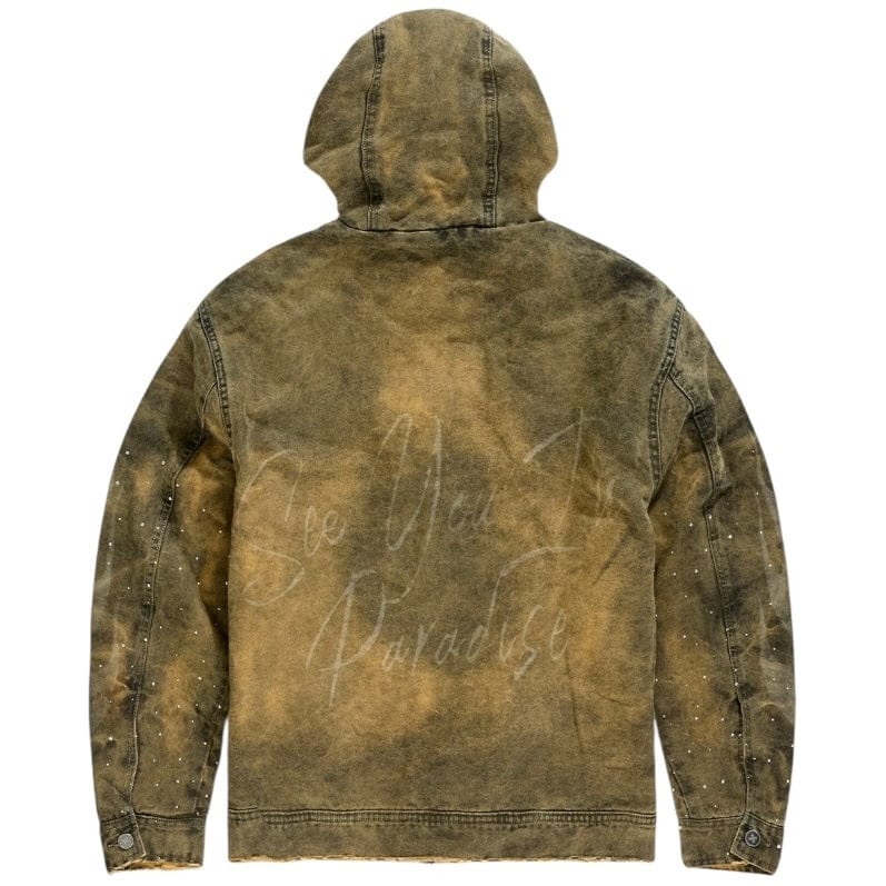 See You In Paradise Ashes to Ashes Hooded Work Jacket (Vintage Wheat) 91670