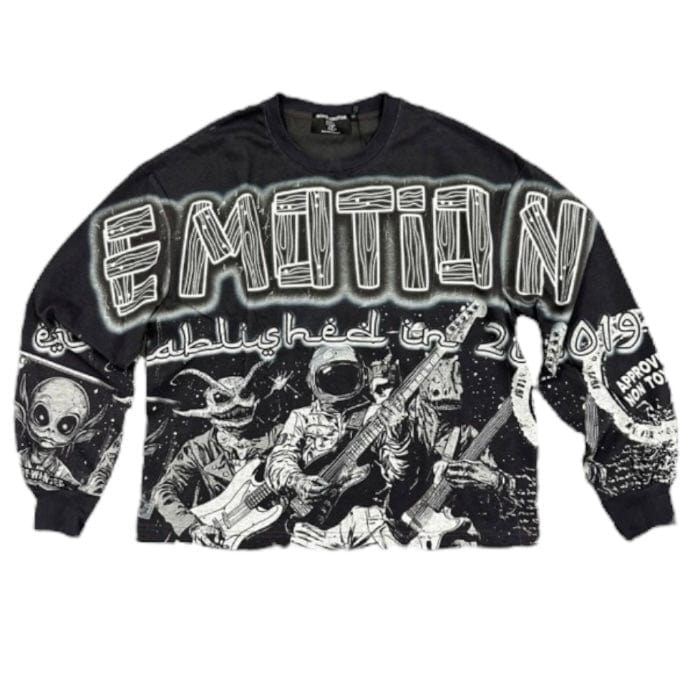 Mixed Emotion Astro Long Sleeve Tee (Black)