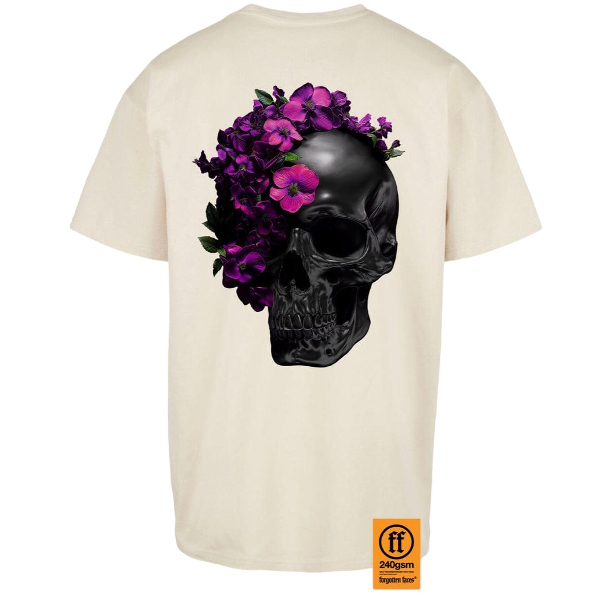 Forgotten Faces Flowered Skull Tee (Sand)