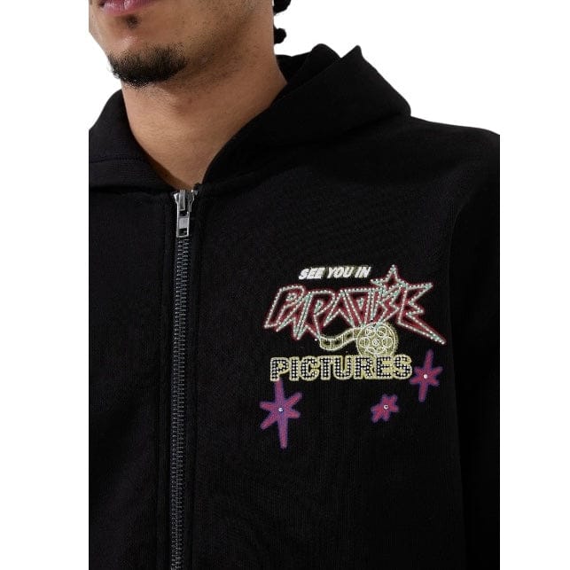 See You In Paradise Pictures Zip Up Hoodie (Black) 8262H