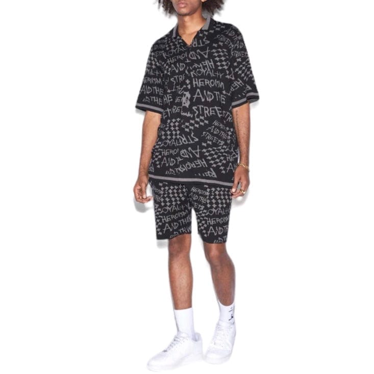 Ksubi Heroism Knit Resort SS Shirt (Black) MPS24KW006