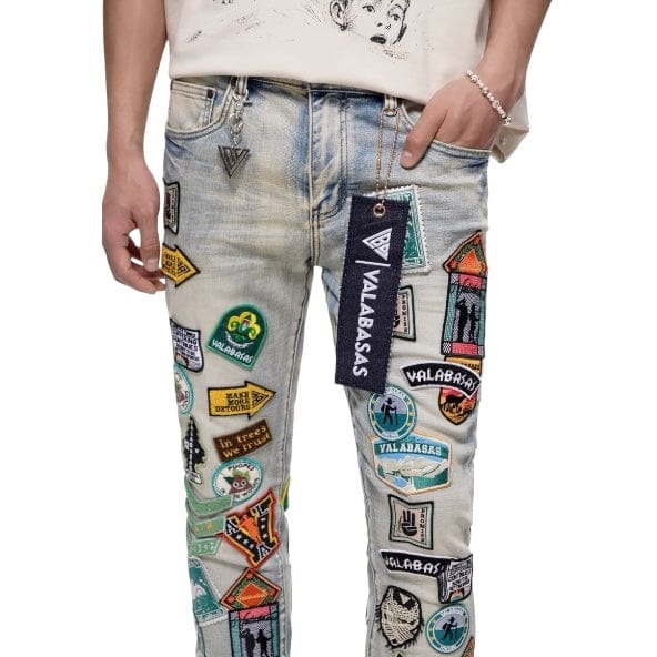 Valabasas Axis Stacked Denim (Light Blue) VLBS-VJ3-1109