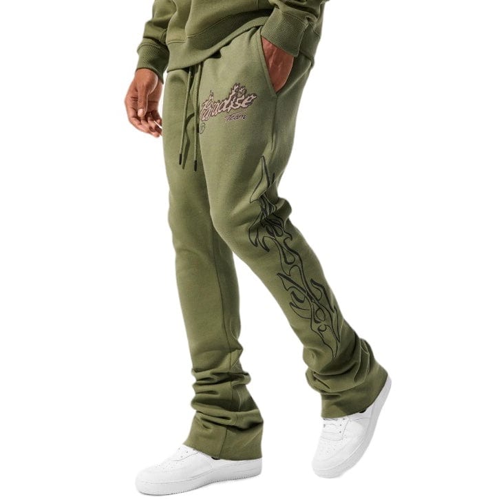Jordan Craig Paradise Tour Stacked Sweatpants (Sage) 8241L