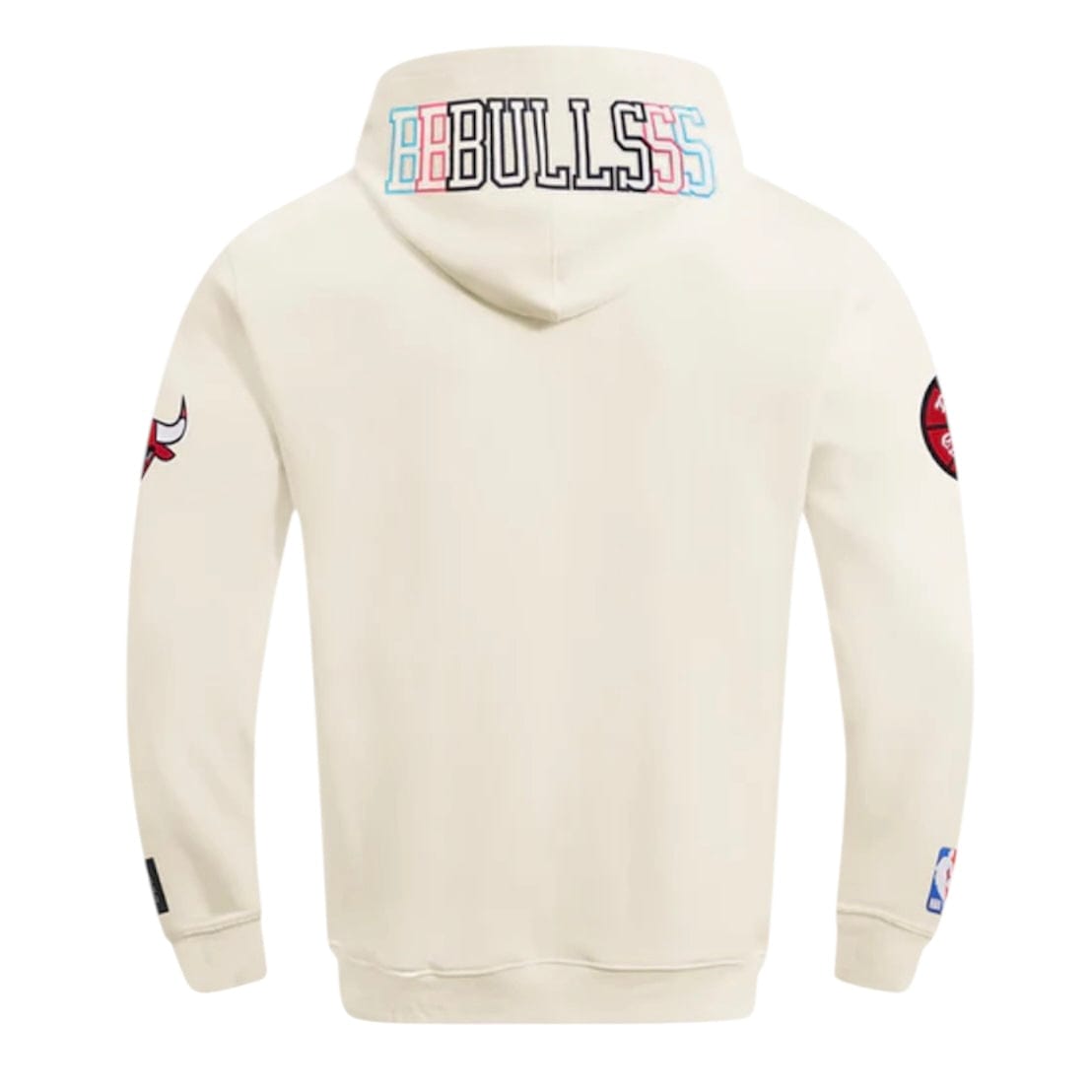 Pro Standard NBA Chicago Bulls Echo Logo Fleece Pullover Hoodie (Eggshell)