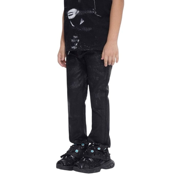 Kids Valabasas Ion Stacked Jean (Black Waxed) VPLAY-VJ3-1058