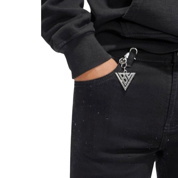 Valabasas Lattice Stacked Denim (Jet Black) VLBS-VJ3-1030