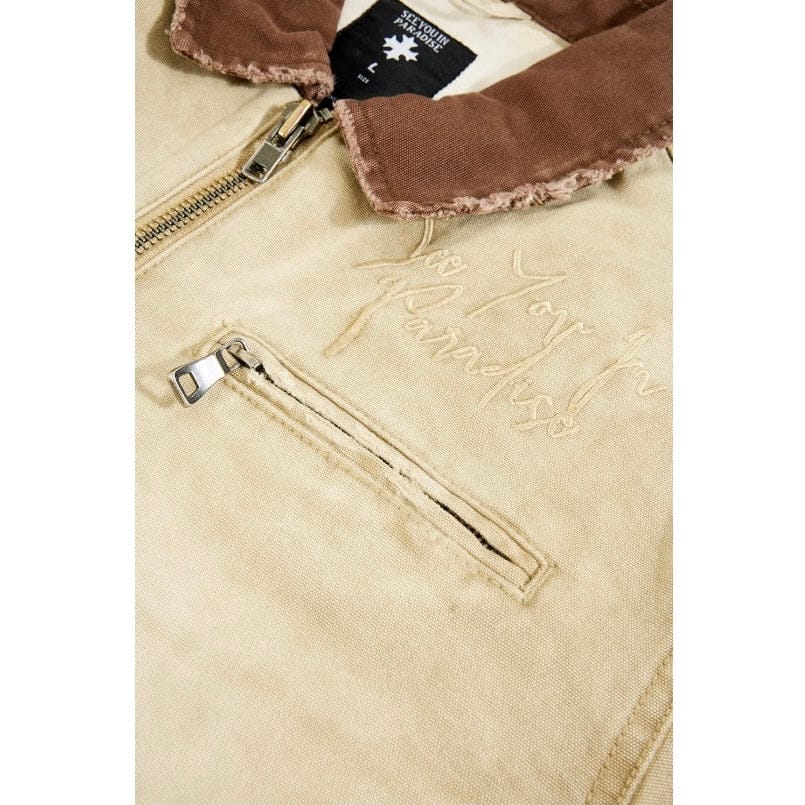 See You In Paradise Lucid Dreams Work Jacket (Washed Tan) 91671