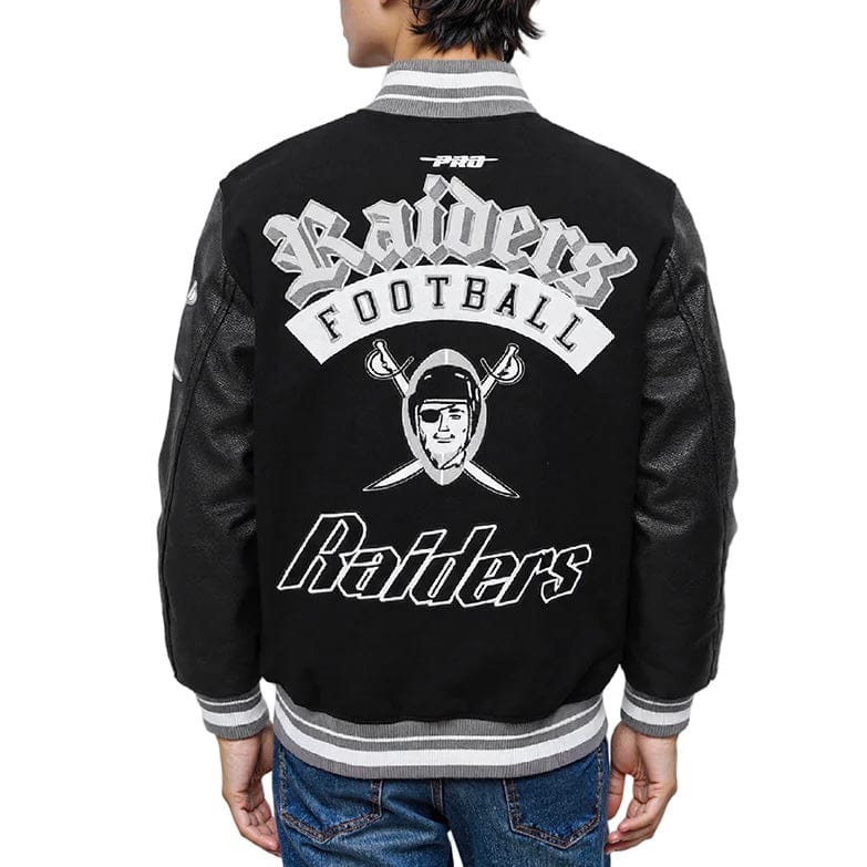 Pro Standard NFL Las Vegas Raiders Best Of Men's Varsity Jacket (Black/Gray)