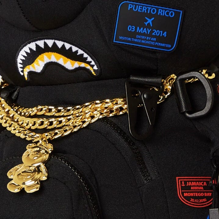 Sprayground James First Class I Got These Stamps Moneybear Backpack