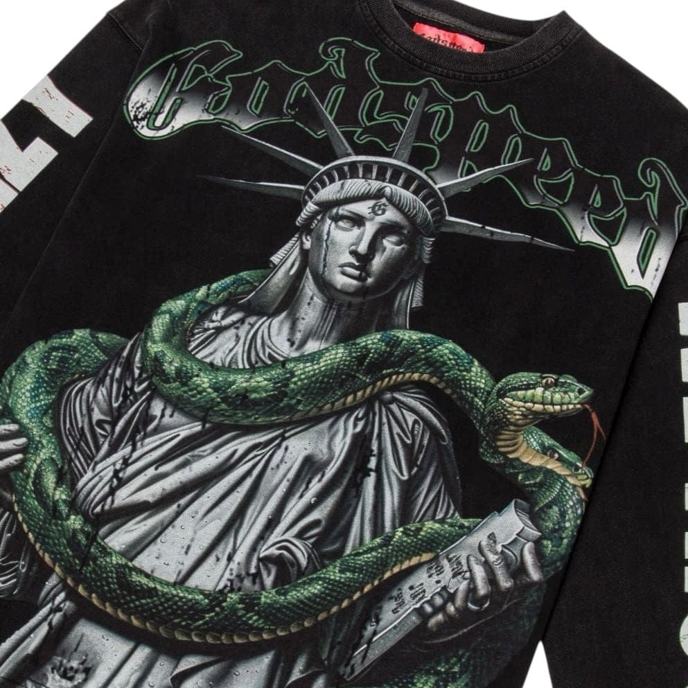 Godspeed Top 5 Slizzy LS T Shirt (Black Wash)
