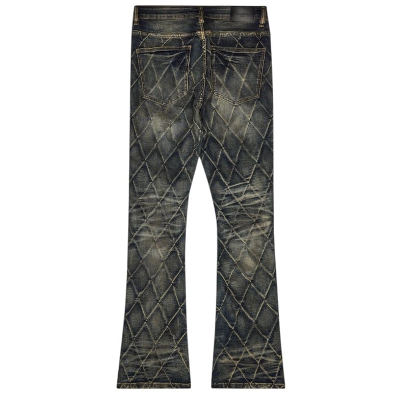 Valabasas Tired Stacked Denim Jean (Blue Vintage) VLBS-VJ3-1002