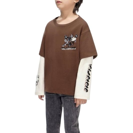 Kids Valabasas Inheritance Tee (Brown) VPLAY-VSL1-1017