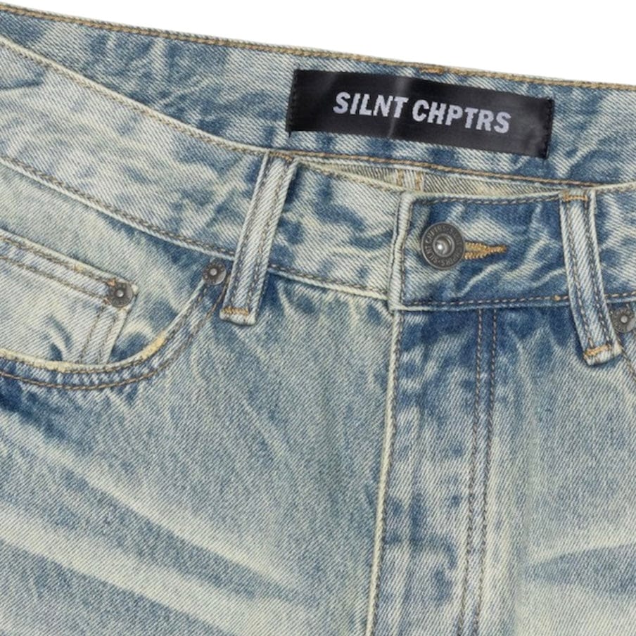 Silnt Chptrs Straight Denim (Medium Blue Wash) SC-J3-006
