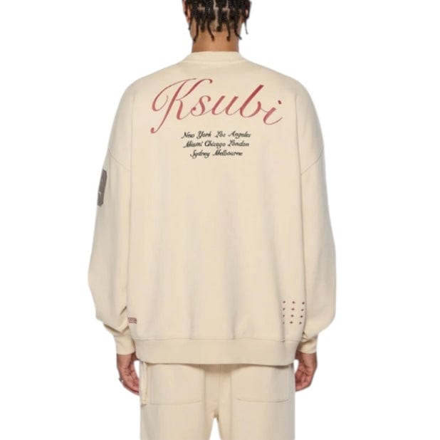 Ksubi Playoff Ekcess Crew Neck (Dusty Desert Tan) MSP25FL004