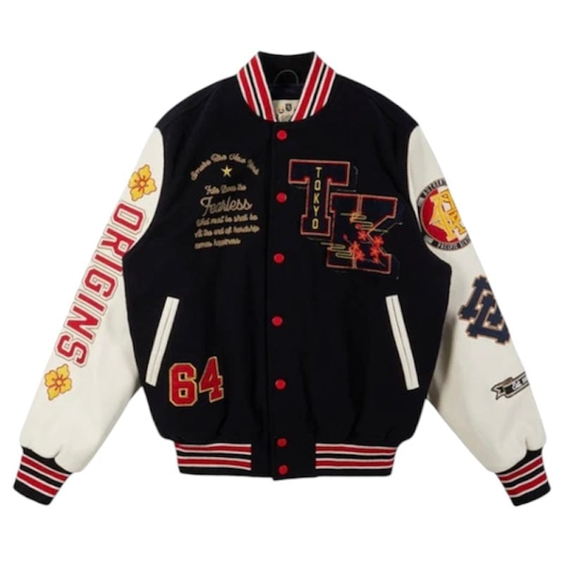 Smoke Rise Tokyo Varsity Jacket (Navy) WW23699