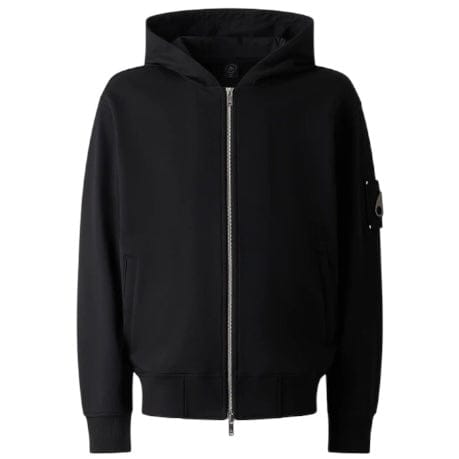 Moose Knuckles Hartsfield Zip Up Hoodie (Black) M35MS609-292