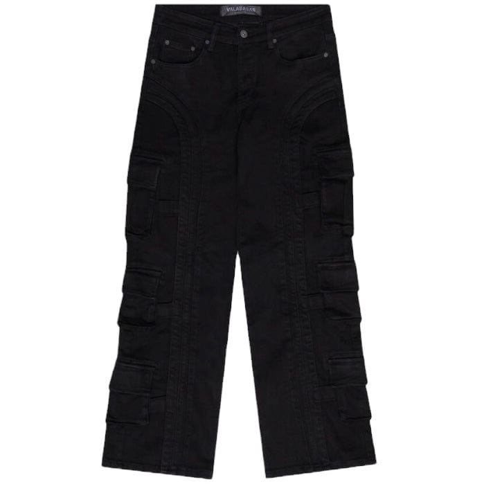 Valabasas Track Baggy Denim Jean (Black) VLBS-BG-24