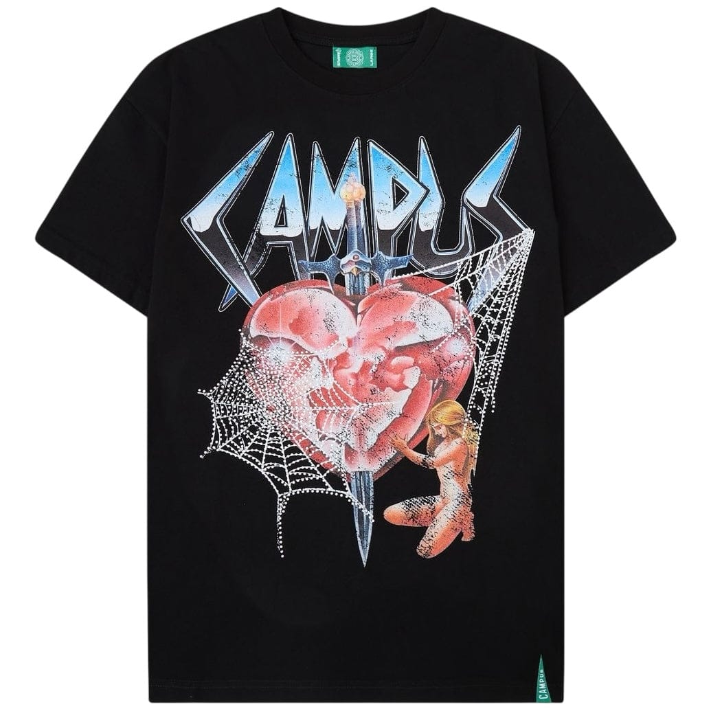 Campus Goods Broken Web Tee (Black) CG-H25-033
