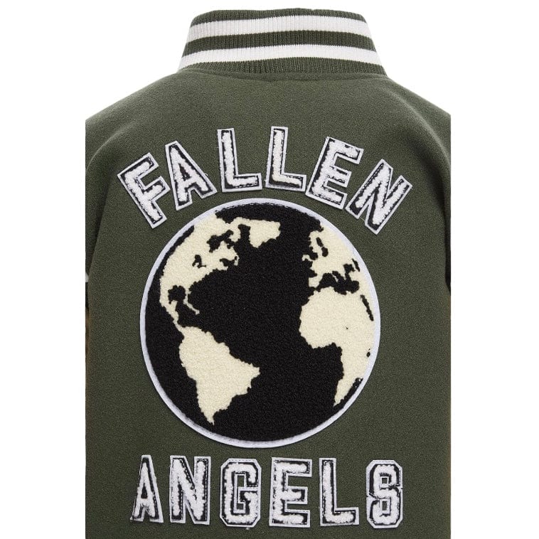 Boys Jordan Craig Fallen Angels Varsity Jacket (Pine) 91647B