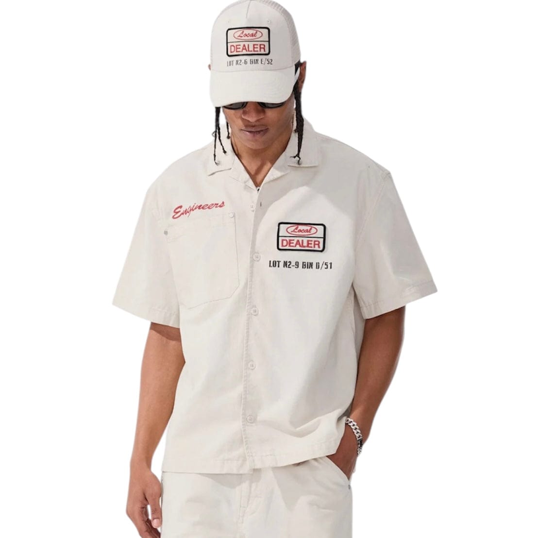 Jordan Craig The Re-Up Mechanic Shirt (Bone) 2051