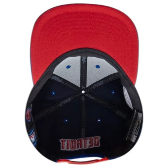 Pro Standard Detroit Pistons Mashup Wool Snapback (Royal Blue)