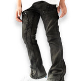 Kids Serenede Rain Stacked Jeans (Grey)