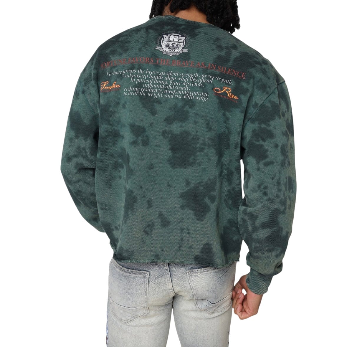 Smoke Rise Magnificence French Terry Crewneck (June Bug) FO25576