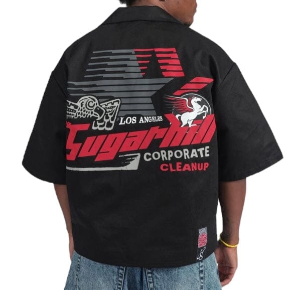 Sugar Hill Cruel Box-Fit Work Shirt (Black) SH25-SPR2-77
