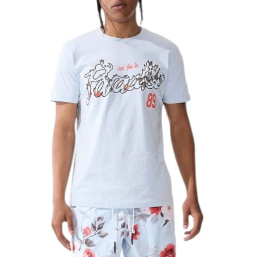Jordan Craig Ibiza T Shirt (Red Floral) 2053A