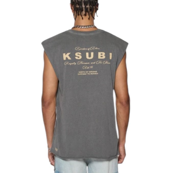 Ksubi Lock Cut Off Tee (Charcoal) MSP25TA001