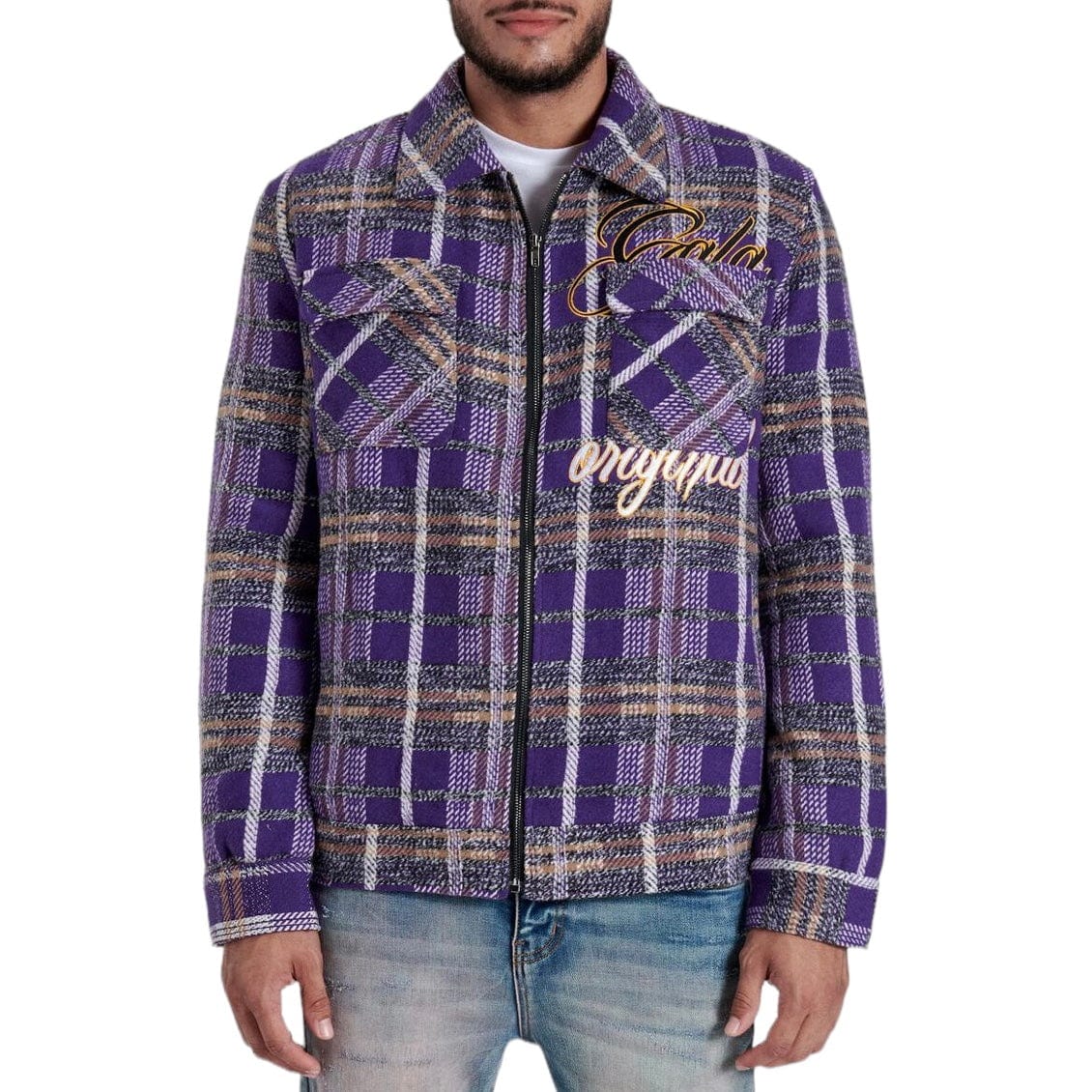 Gala Original Reckoning Flannel Jacket (Purple Plaid) G-SP-24-002