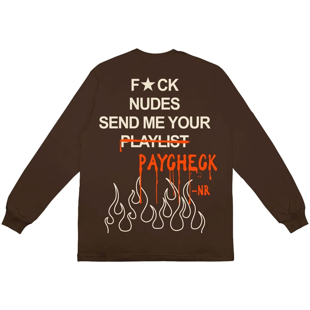 Lonely Hearts Club F*ck Nudes Remix LS Tee (Brown)