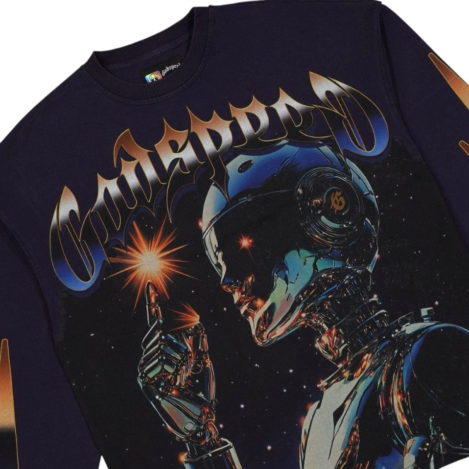 Godspeed Sputnik LS T Shirt (Navy)