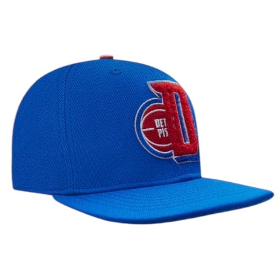 Pro Standard Detroit Pistons Mashup Wool Snapback (Royal Blue)