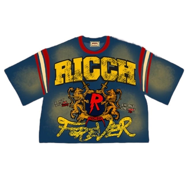 Ricchezza RicchForever Varsity Tee (Navy) SP25-009