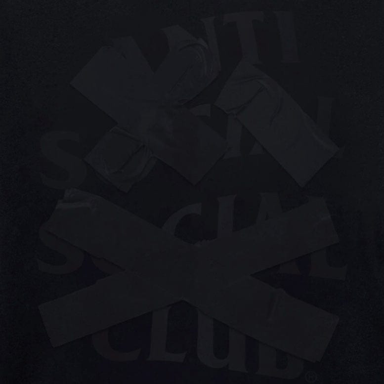 Anti Social Social Club Cancelled Tee (Tonal Black)
