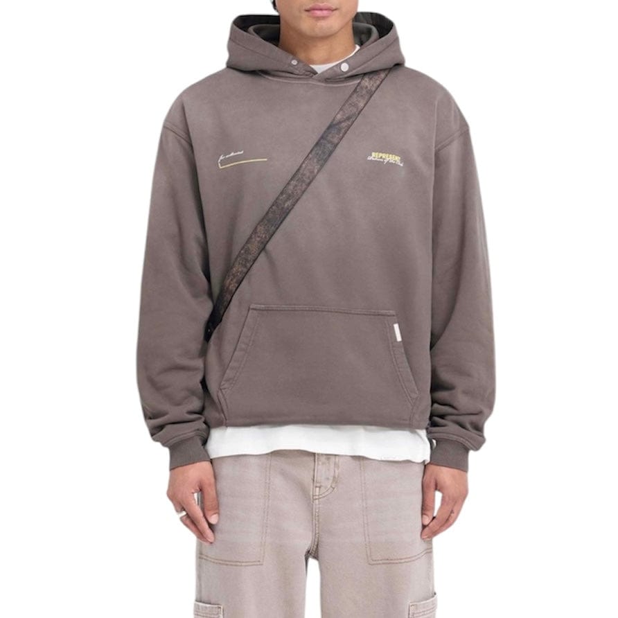 Represent Patron Of The Club Hoodie (Washed Olive) MLM4270-16