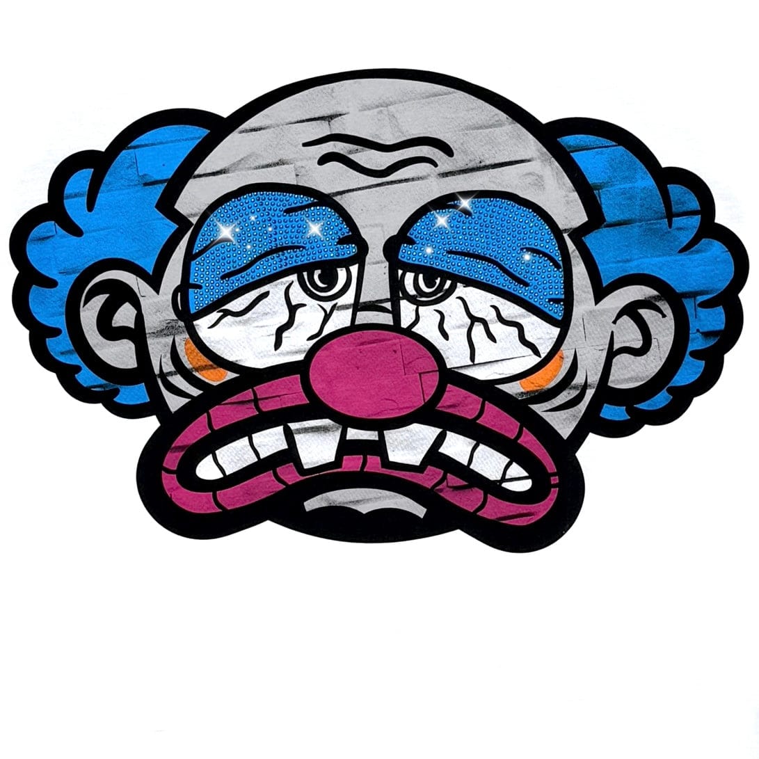 Genuine Sad Clown T Shirt (White) GN6263-WHT