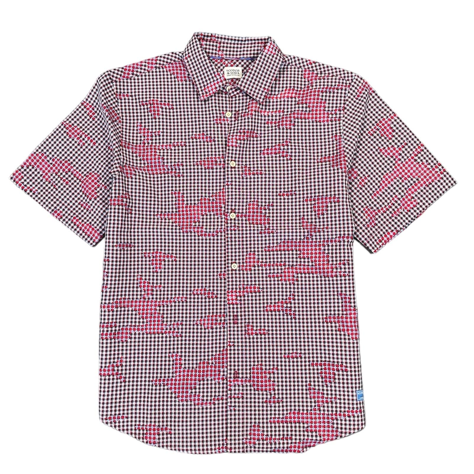 Scotch & Soda Checkered Button Up Shirt (Multi) 178435