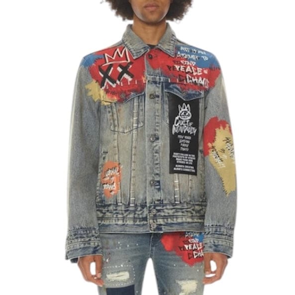 Cult Of Individuality Punk Denim Jacket (Basq) 622B11-TS04B