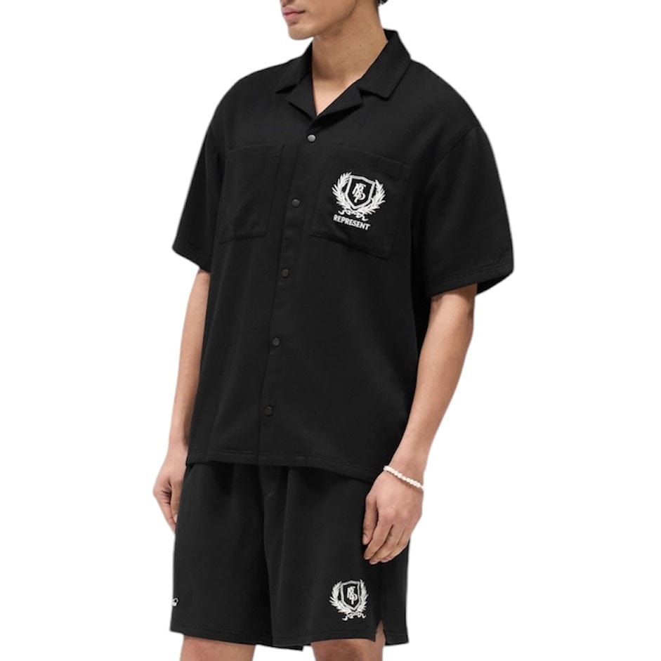 Represent Crest Shirt (Jet Black) MLM2971-01