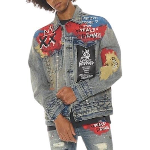 Cult Of Individuality Punk Denim Jacket (Basq) 622B11-TS04B