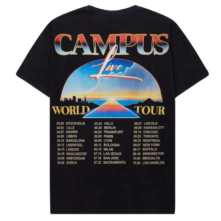 Campus Goods World Tour Tee (Vintage Black) CG-S25-22