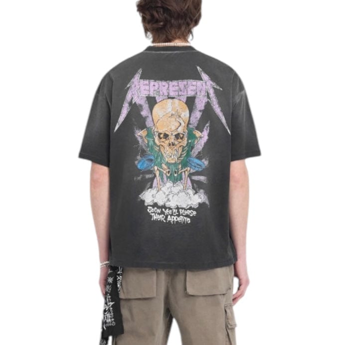Represent X Metallica Justice T-Shirt (Stained Black) MLM4352-230