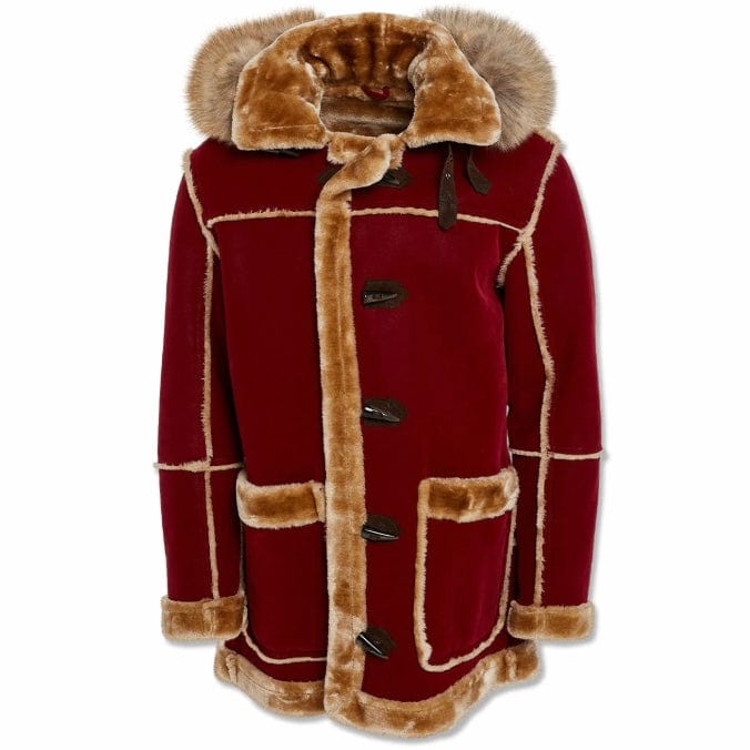 Jordan Craig Denali Shearling Jacket (Burgundy) 91620